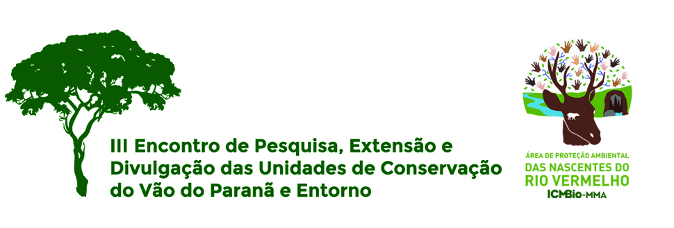 III Encontro de Pesquisa, Extensão e Divulgação das Unidades de Conservação do Vão do Paranã e Entorno